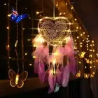 DIY Dream Catcher LED Light Up Dreamcatcher Feather Bedroom Hanging AU