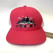 NWT Patagonia Kids Fitz Roy Superbloom Trucker Hat NEW Adjustable Cap Pink Girls