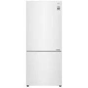 LG 420 Litre Bottom Mount Refrigerator - White