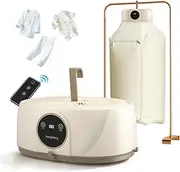 Nastopee Portable Tumble Dryer, Mini Electric Heat Pump Dryer, Small Tumble Dryer, Timer/UV/Automatic Shut-Off/600W Apartment Trip Air Dryer Dryer Machine