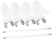 WEKADRIN Elegant Hidden Tablecloth Clips 6pcs Bed Sheet Holders Elastic Clamp for Outdoor Indoor Tables