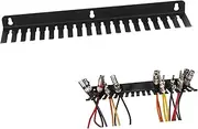 Storage Rack 19 Slot Wall-Mounted Cable Organizer for Home Office Studio