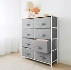 8 Drawer Chest Fabric storage Drawers Bedroom Storage Organisation