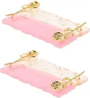 Minkissy Gel Polish Nail Art Palette Display with Nonslip Base Coat Nail Polish Holder Makeup Mixing Paint Tray