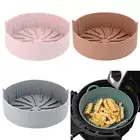 Round Safe Grade Silicone Air Fryer Oven Accessories Save for Time Supplies