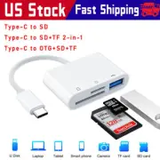 For Apple iPhone 15 Pro Max Plus USB Stick SD TF Card Reader Type C OTG Adapter