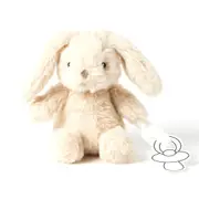Jiggle & Giggle Polyester 16cm Bunny Dummy/Pacifier Clip Plush Toy Beige 0m+