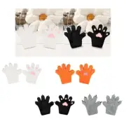 Animal Gloves Dress up Plush Handwear Hands Claw Winter Warm Mittens for Stage
