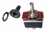 HD Toggle Switch with Rubber Boot DPDT Center Off Momentary Both Sides 20 Amp
