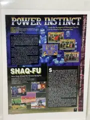 Power Instinct And Shaq Fu Video Game Previews Magazine Article Print Ephemera