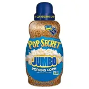Pop Secret Big and Fluffy Jumbo Popping Corn 30 oz Jar with Free Measuring Cup