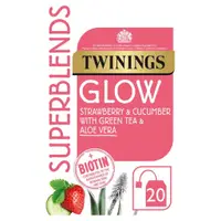 在飛比找蝦皮購物優惠-英國 Twinings川寧glow草莓黃瓜蘆薈蕁麻草本綠茶4