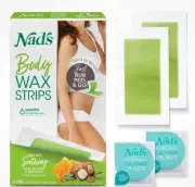 Body Wax Strips Hair Removal Women All Skin 100 Waxing Strips +Calming Oil Wipes