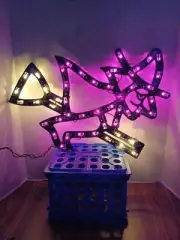 Vintage Window Halloween Light sculpture which 50 mini lights indoor outdoor new