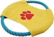 Pet Flying Discs Toy Pets Training Toy for Dogs Soft Grab Carry Color Pattern Random