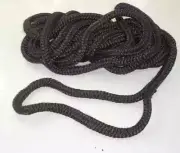 Unicord Double Braid Nylon Dock Line Rope 5/8" x 30 Ft Black
