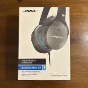 BOSE Quiet Comfort 25 HEADPHONES Wired QC25 New In Box SEALED! iPod iPhone iPad