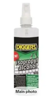2 x Diggers ISOPROPYL ALCOHOL SURFACE CLEANER SPRAY 125ml High Evaporation Rate