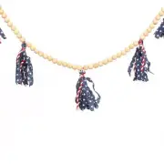 Ashland Brand Patriotic 4th of July Garland with Tassels 6"