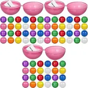 Alasum 3sets Color Ball Return Game Fillable Raffle Balls Entertainment Balls for Parties Vending Machine Capsules 7 Bright Colors 25pcs*3