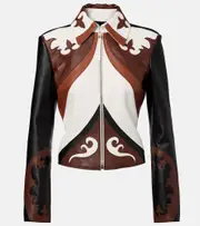 [Gabriela Hearst] Gabriela Hearst Albie leather jacket AU 8 black