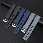 20mm Strap Silicone Watch Band + Tools for Omega Seamaster 300 Planet Ocean