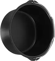 PLAFOPE Air Fryer Baking Basket Deep Baking Pan Air Fryer Baskets Metal Air Fry Pan for Oven Air Fryer Oven Tray Flat Baking Mold for Air Fryer Air Fryer Cake