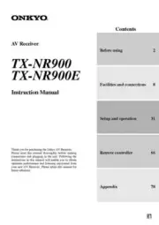 Onkyo TX-NR900E Tuner Owners Manual