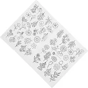 1Sheet Tearable Water Soluble Embroidery Stabilizer Portable Hand Sewing Stabilizer for DIY Crafts Patterns Repairs Dissolvable Paper for Embroidery Projects