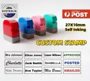 Custom Name Self Inking Stamp Personalised Children Stamps Teacher Nurse tags
