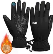 [ihuan] Kids Winter Waterproof Ski Gloves, Snowboarding Touchscreen Warm Gloves for Boys Girls Snow Board