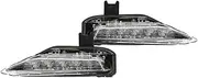 Turn Signal Lights for Q50 Sport Model 2014-2019 Car Front Fog Light Lamp Cover Bezels & Daytime Running Light Turn Signal Light Lamp Turn Signal Lights(1 Pair Light)