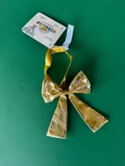 Build-A-Bear Accessory - Gold Gifting Bow - New