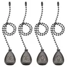 4 Pcs 13 Inch Ceiling Fan Pull Chain Extender Sets, Red Bronze (Drop Shape)