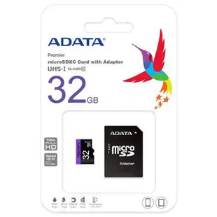 威剛 ADATA Micro SDHC 32G 記憶卡 UHS-I U1/C10 (6.4折)