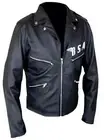 Faith Biker Jacket George Michael Rockers Style BSA Leather Motorcycle Coat