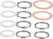 Rear Differential Washers Kit 12pcs Metal Crush Washers for Transmission and Differential Service