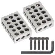LABLT Hole Block 8 Pcs 1-2-3 123 Precision 23 Hole Set with screw Wrench Case