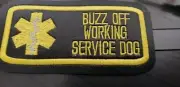 service dog buzz off Patch, Patches for Vests