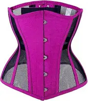 [SWEPER] Women'S Bustier Corset Top - Sexy Mesh Corset Gothic Bustiers And Corsets Underbust Corselet Waist Corset Slimming Waist Trainer Belly Sheath