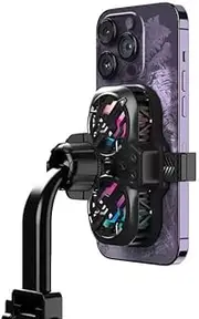 Mobile Phone Cooler Strong Cooler for iPhone 11 12 13 14 Series Compatible, Mobile Phone Cooling Fan Portable Mobile Phone Radiator Cooling Fan, Game Semiconductor Cooling for All Phones(No Stand)