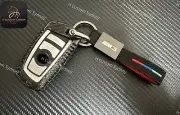 Genuine Carbon Fiber M3 M3 CS Keychain Key Fob Cover Pack For BMW M3 M3 CS