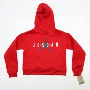 NEW NIKE JORDAN GIRLS JUMPMAN SUSTAINABLE HOODIE Girls Size Large 12-13 YEARS