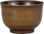 Miyamoto Sangyo Soup Bowl, Brown, 13.5 fl oz (400 ml), Lacquer Technique, Hattan Kijiro
