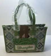 Wrangler Aztec Concealed Carry Tote Crossbody Green