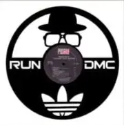 Run DMC Vinyl Record Art - Laser Cut Vinyl