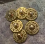 Vintage 12 Gauge Shotgun Style Western Concho With Backs