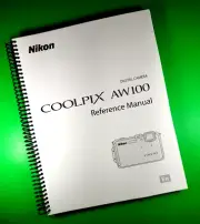 Owners Manual for Nikon AW100 Coolpix Camera 242 Pages W/Clear Covers!