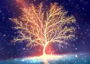 Anime glowing tree Playmat Gaming Mat