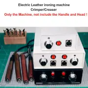 Leather Electric Heating Ironing Machine Crimper Creaser Hot Edge Tools